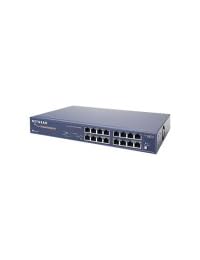 Netgear ds516 16 port 10 100 Dual velocidad Hub RJ 45 apilable con fuente de alimentación interna & Rackmount Kit