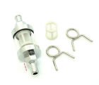 Clear Glass Motorcycle Fuel Filter 5/16" - Cafe Bobber Chopper Honda Kawasaki Suzuki Yamaha
