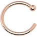 Body Candy Unisex Adult Solid 14k Rose Gold Nose Hoop 20 Gauge 1/4