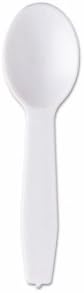 Royal Lightweight Polystyrene Taster Spoons, 3, White (RPPRTS3000)