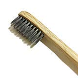 Natural Toothbrush with Bamboo & Charcoal Fibre Bristles from LiveCoco | Bamboo Toothbrush Medium | Activated Charcoal Powder | Bamboo Toothbrush Charcoal | Charcoal Toothbrush