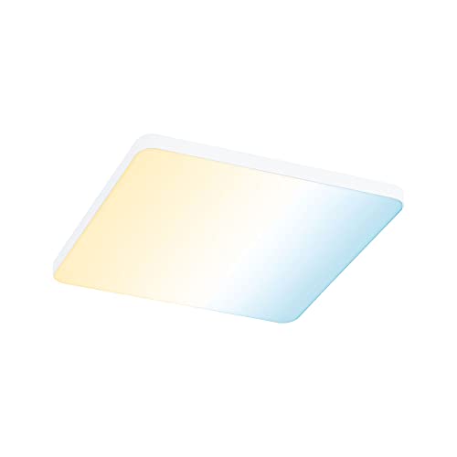 Paulmann 79958 LED Panel Einbaupanel Veluna VariFit Edge 160x160mm eckig Tunable White Weißlichtsteuerung Weiß Kunststoff Deckenleuchte