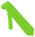 Solid Neon Green Tie Necktie Unisex