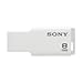 Sony 8GB Micro Vault M-Series USB 2.0 Flash Drive, White (USM8GM/W)