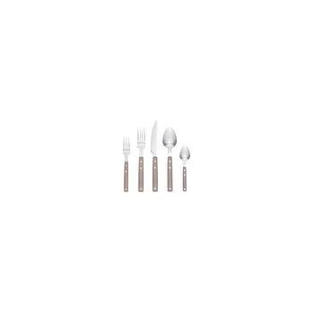flatware stainless piece steel bistro rustik ikea brown wood