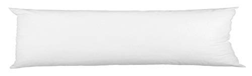 White Bolster Pillow Case Pregnancy Support Pillowcase for Long Bolster Pillows Cotton Blend Bolster Pillow Case - 6ft (19" x 72")