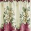 Collections Etc Magnolia Garden Floral Ruffle Pillow Sham, Burgundy, Sham