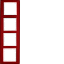 Hager B3 – Frame 4 Elements Red White Polar