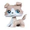 Sonmer Cute Red Brown Collie Dog Puppy Blue Eyes Figure Toy