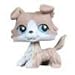 Sonmer Cute Red Brown Collie Dog Puppy Blue Eyes Figure Toy
