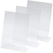 Plexcollection Espositori Da Tavolo In Plexiglass Porta Listini Porta Menu 3 Pezzi Dimensione A5 Amazon It Casa E Cucina