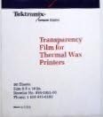 Xerox Tektronix  Phaser  Clear Transparency Film Legal Size 8.5" X 14" 50 Sheets