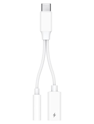 USB-C to 3.5mm Audio Aux Adapter - 384kHz Hi-Fi Stereo & 60W Fast Charging Dongle - Type C to Headphone Jack Cord for iPhone 16 15 Samsung Galaxy S25 S24 S23 S22 Plus Pro Max Ultra Pixel iPad