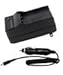 Panasonic Battery Charger Kit Fits VW-VBK180/VW-VBK360(Home/Wall/Travel Charger & Car Charger) camcorder