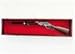 Single Rifle Display Case Wall Rack Cabinet w/UV Protection -Lockable, Cherry