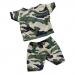 MonkeyJack Camo Short Sleeve T-shirt & Pants Set Outfit Clothes for 18'' American Girl Doll or 17'' Zapf Baby Born Dolls