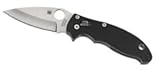 Spyderco Manix 2 Folding Knife - Black G-10 Handle with Full-Flat Grind, CPM S30V Steel Blade and Ball Bearing