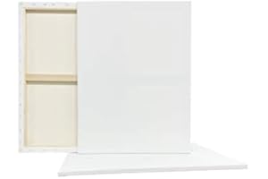 3 Count 18” x 24” Super Value Canvas by Artist's Loft Necessities - Acid Free Cotton Canvas for Paint, Acrylic, & Oils - 1 Pack
