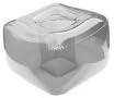 realcoolsavings Super Inflatable Blow Up Bubble Foot Stool Ottoman - Clear