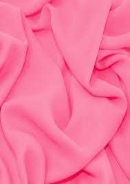 Sheer Poly Crepe Chiffon Fabric Semi-Transparent Drape Dress Craft Material 36" (5 Meter, Candy Pink)