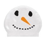 Snow Man Swim Cap