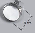 Weighing Boats,W-B43-AL-500, Aluminum, 43mm, Small, with Handle, Pack of 500