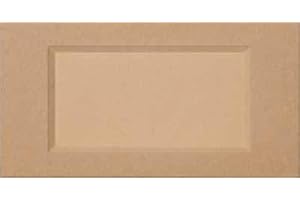 GENERIC Unfinished MDF Cabinet Drawer Front Replacement - Beveled Shaker (13 Inch Wide, 5 Inch Tall)