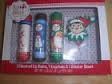 The Elf on the Shelf 3 Flavored Lip Balms, Keychain, and 1 Sticker Sheet.