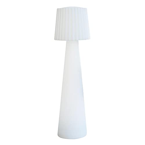 Lumisky LADY Cordless Design LED Floor Lamp Shade, Multi-Colour, Wave, Height 110 cm with Remote Control