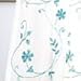 Blue Sheer Curtains 84 Inches Long, Floral Embroidered Rod Pocket Sheer Drapes for Living Room, Bedroom, 2 Panels, 52