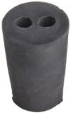 Rubber Stopper, Size 4, 2 Hole