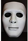 Mask Full Face Plastic Plain Costume Party Dance Crew For Hip Hop Danceopera White
