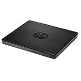 HP External Portable Slim Design CD/DVD RW Write/Read Drive, USB, Black (F2B56AA)