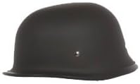 RIDE EAZY AMERICAS SMALLEST DOT HALF HELMET FLAT BLACK GERMAN STYLE SIZE XL