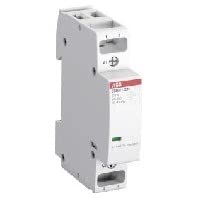 ABB Protecta Plus ESB20-20N-07 Installation Contactor • 20 A Rated Current • 2 NO 2-Pole Modular Contactor • 400 V Control Voltage • DIN Rail Mount 18 mm Width • 1SBE121111R0720