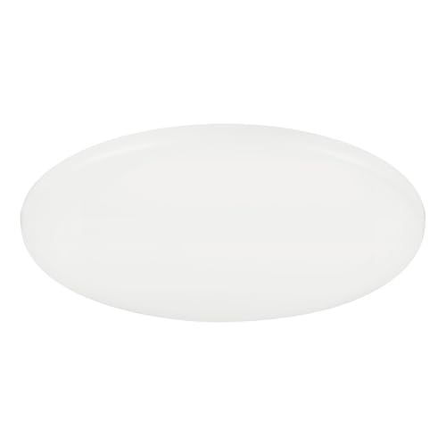 EGLO LED Deckenleuchte Rapita, runde Einbauleuchte, Deckenlampe aus Aluminium und Kunststoff in Weiß, Einbaustrahler in warmweiß, Ø 21,5 cm