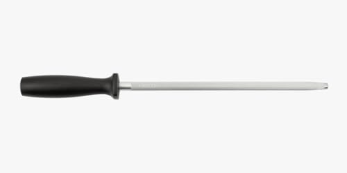 Serie Chairas - Acciaini Affilatori Affilacoltelli - Acciaio al Carbonio Cromato 230 mm - Manico Polipropilene Colore Nero