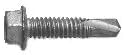 1/4"-20 X 2-1/2" Dril-Flex Structural Self-Drilling Screws, 3/8" Hex Washer Head, 4 Point, Alloy Steel with Stalgard SUB Coating, Made in USA - 100/BX