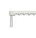 Spring Window Fashions Super Heavy Duty Traverse Curtain Rod 66-120 Inch, White (One Way Draw: LEFT)