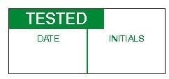 Tested - Vinyl/Nylon Cloth 38mm x 15mm Labels - Price per Pack of 140 Labels (P/NO. 7824066CTL)