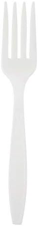 Caterpack 100 Plastic Forks, White, 14.6 x 20 x 3.2 cm