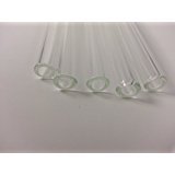Egytree 12" Borosilicate Glass Blowing Tubing 5 Clear Tubes 12mm OD 2mm Thick Wall Tube
