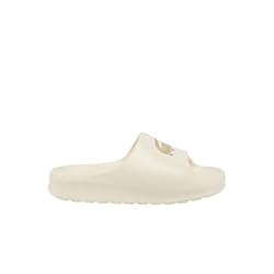 Lacoste Women's Serve Slide, Tan Croc, 9