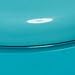 iDesign Finn Bowl Brush and Holder, Toilet Cleaning Set for Bathroom, Teal and White