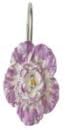 12 PCS Home Fashion Decorative Rust Proo violet Flower Shower Curtain hooks