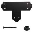 Simpson Strong-Tie Outdoor Accents APT6 T Strap Kit with (1) APT6 T Strap, (6) SDWS22512DBB 5-1/2 in. Screws and (6) STN22 Hex-Head Washers Powder Coated Black