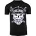 Mens Graphic Shirt Day of The Dead Sugar Skull Oakland California x Vegas Tshirt (Black, XL)