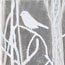 Collections Etc Lace Window Café Curtain Tiers with Songbirds & Branches, White, 56