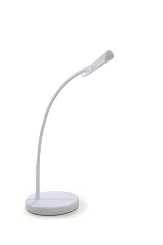 Juan Miguel Navarrez Piano Lamp - white - 18 LED warm white - flexible gooseneck - USB slot - capacitive switch