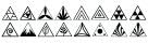 Mkm Pottery 1275242 Medium Triangles Stamps 4 Clay Pottery Set - 2